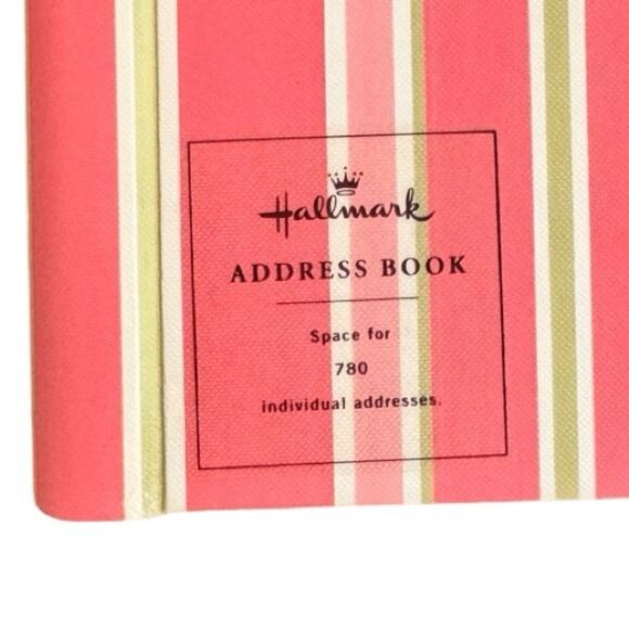 Hallmark Vintage Alphabetical Pink Green Address Book Never Used. 750 Addresses. - Picture 2 of 8